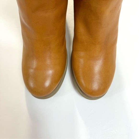 Camper 70s Retro Chunky Wood Heel Ankle Boot in Honey Tan Size 9 - Picture 3 of 11
